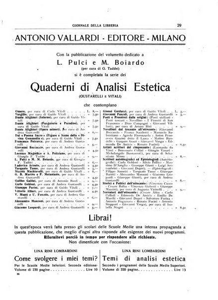 Giornale della libreria organo ufficiale della Associazione italiana editori