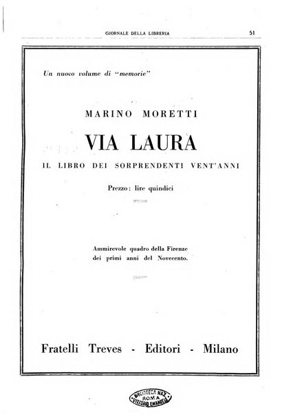 Giornale della libreria organo ufficiale della Associazione italiana editori