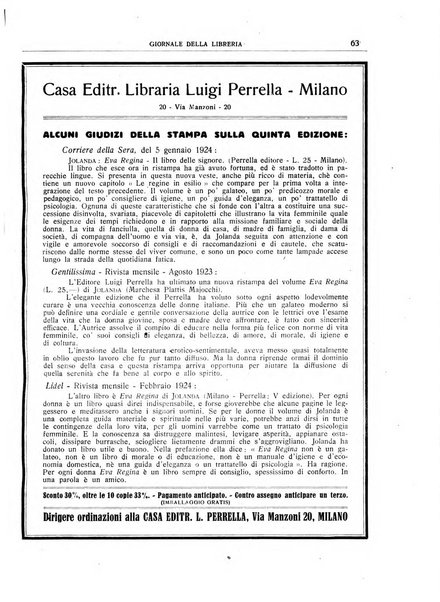 Giornale della libreria organo ufficiale della Associazione italiana editori