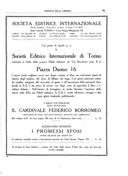 Giornale della libreria organo ufficiale della Associazione italiana editori