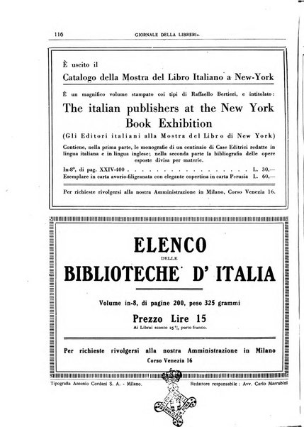 Giornale della libreria organo ufficiale della Associazione italiana editori