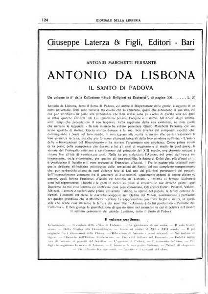 Giornale della libreria organo ufficiale della Associazione italiana editori