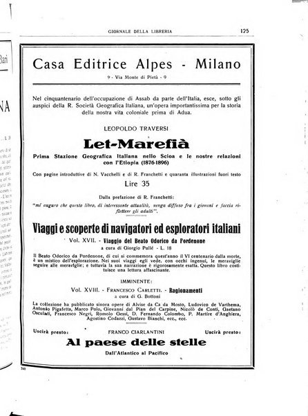 Giornale della libreria organo ufficiale della Associazione italiana editori