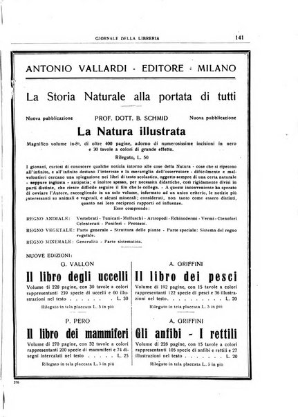 Giornale della libreria organo ufficiale della Associazione italiana editori