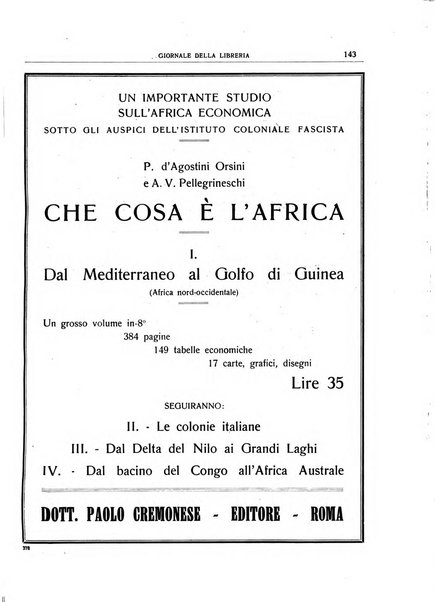 Giornale della libreria organo ufficiale della Associazione italiana editori