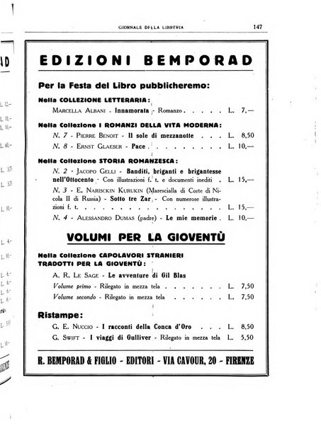 Giornale della libreria organo ufficiale della Associazione italiana editori