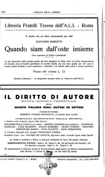 Giornale della libreria organo ufficiale della Associazione italiana editori