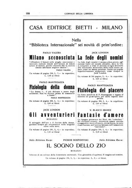 Giornale della libreria organo ufficiale della Associazione italiana editori