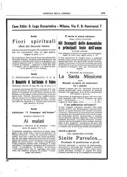 Giornale della libreria organo ufficiale della Associazione italiana editori