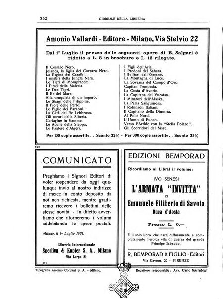 Giornale della libreria organo ufficiale della Associazione italiana editori