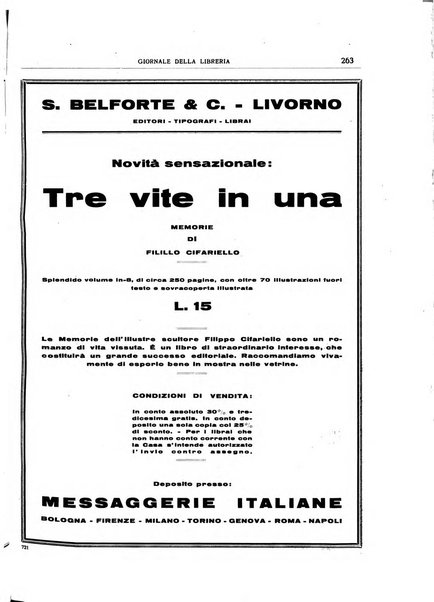 Giornale della libreria organo ufficiale della Associazione italiana editori