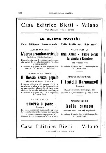 Giornale della libreria organo ufficiale della Associazione italiana editori