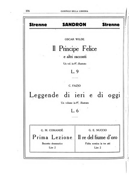 Giornale della libreria organo ufficiale della Associazione italiana editori