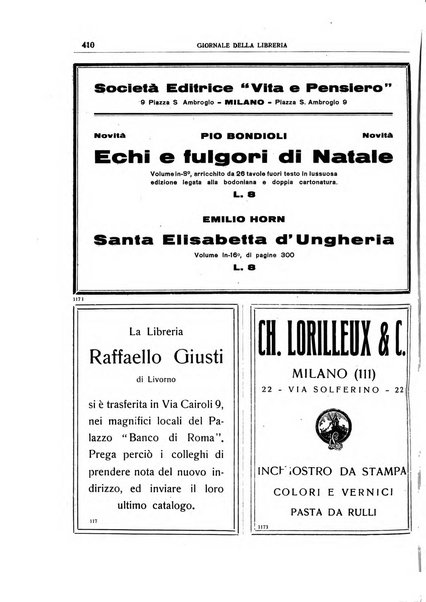 Giornale della libreria organo ufficiale della Associazione italiana editori