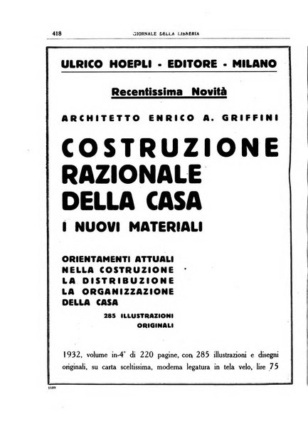 Giornale della libreria organo ufficiale della Associazione italiana editori