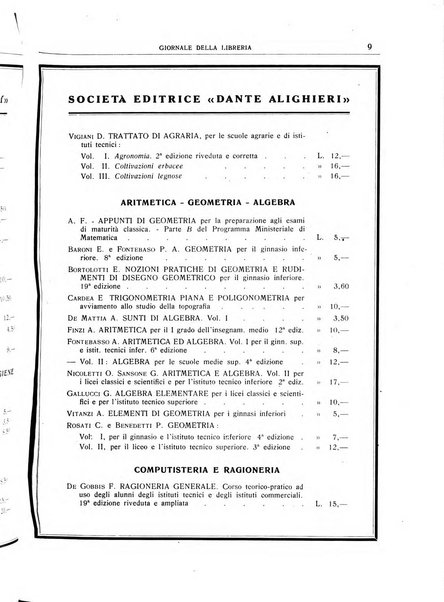 Giornale della libreria organo ufficiale della Associazione italiana editori