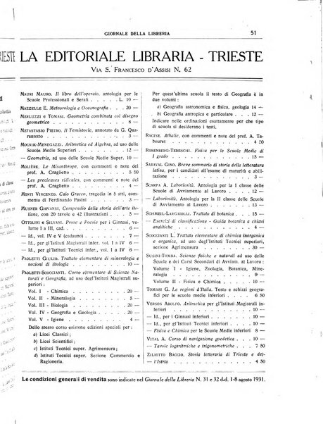 Giornale della libreria organo ufficiale della Associazione italiana editori