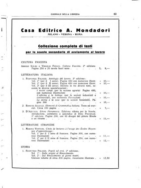 Giornale della libreria organo ufficiale della Associazione italiana editori