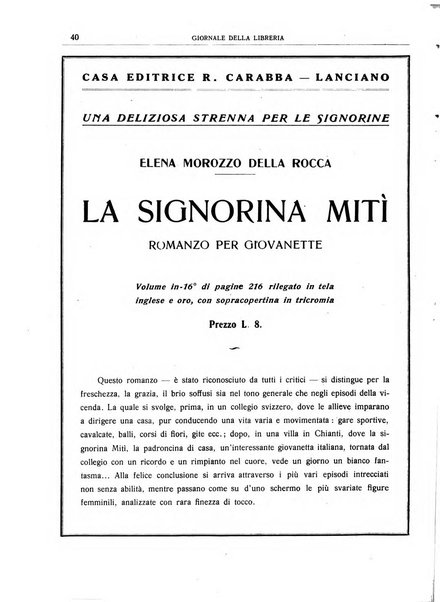 Giornale della libreria organo ufficiale della Associazione italiana editori