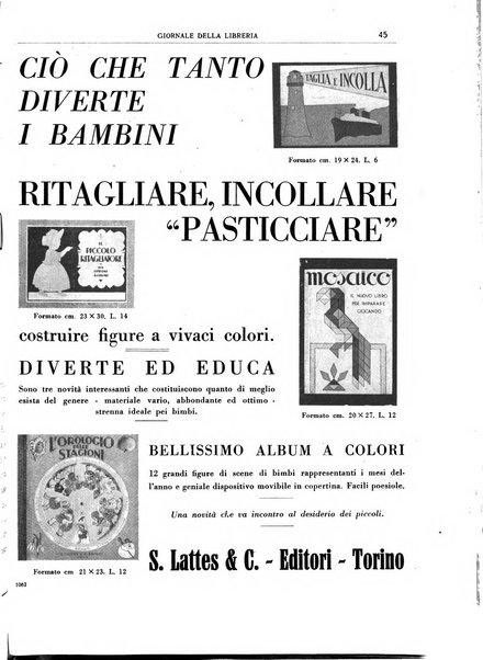 Giornale della libreria organo ufficiale della Associazione italiana editori