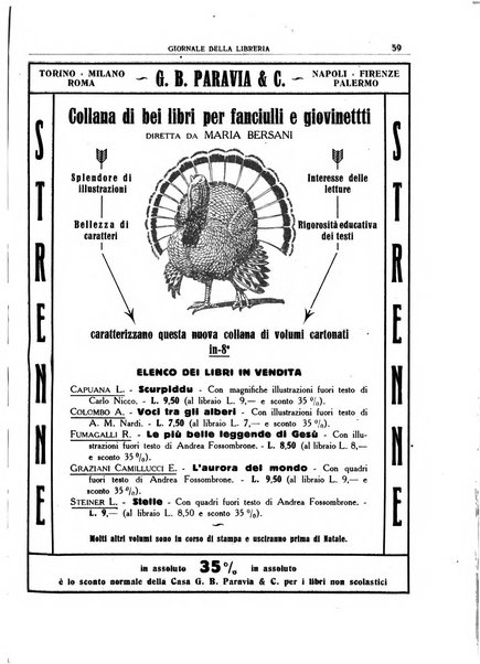 Giornale della libreria organo ufficiale della Associazione italiana editori