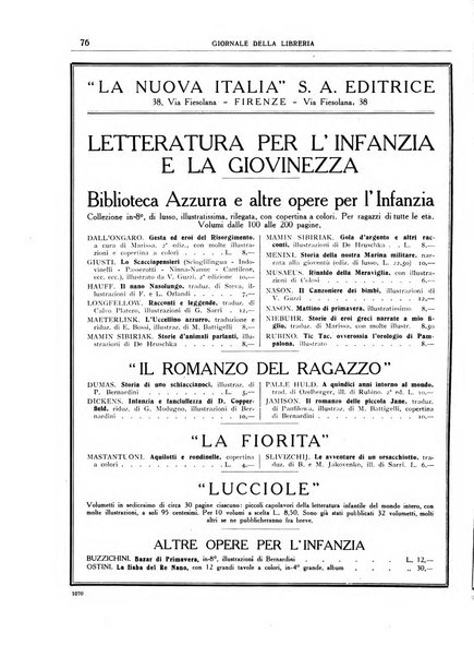 Giornale della libreria organo ufficiale della Associazione italiana editori