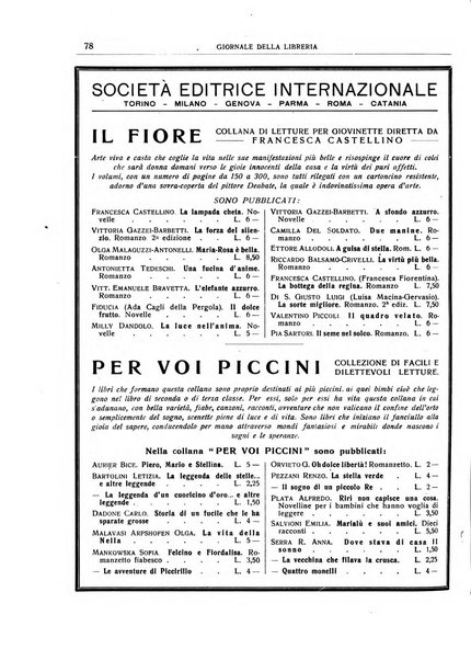 Giornale della libreria organo ufficiale della Associazione italiana editori