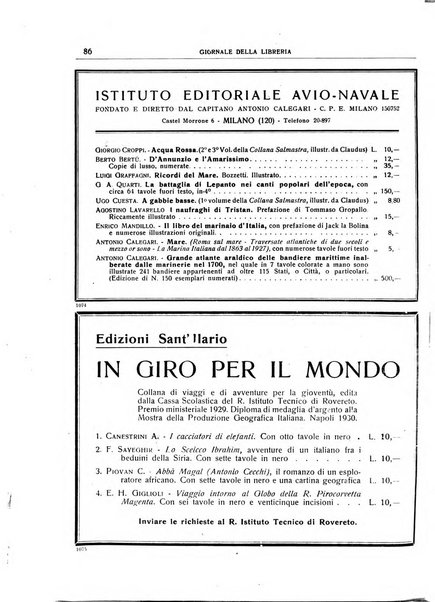 Giornale della libreria organo ufficiale della Associazione italiana editori