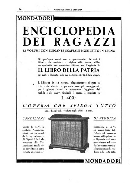 Giornale della libreria organo ufficiale della Associazione italiana editori