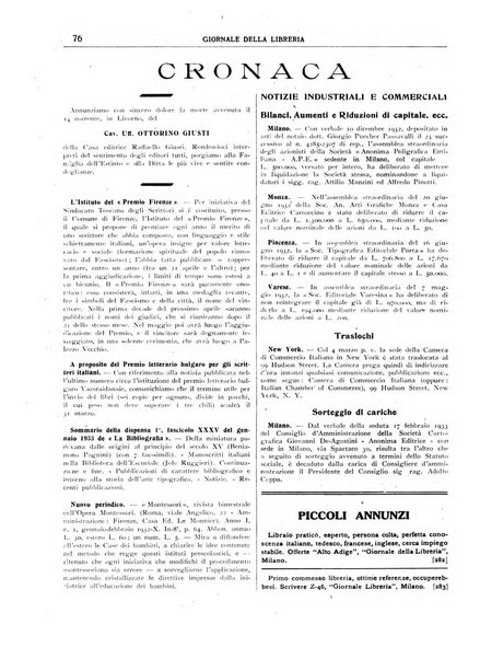 Giornale della libreria organo ufficiale della Associazione italiana editori