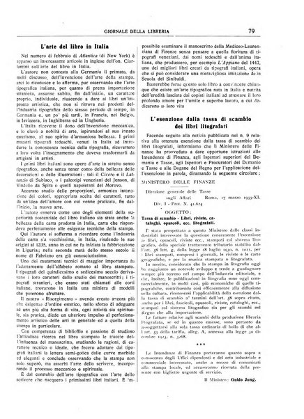 Giornale della libreria organo ufficiale della Associazione italiana editori