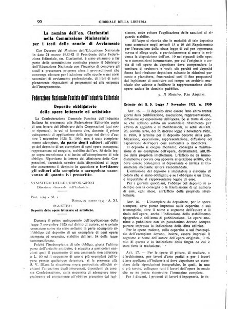 Giornale della libreria organo ufficiale della Associazione italiana editori