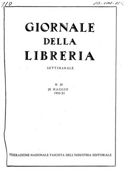 Giornale della libreria organo ufficiale della Associazione italiana editori