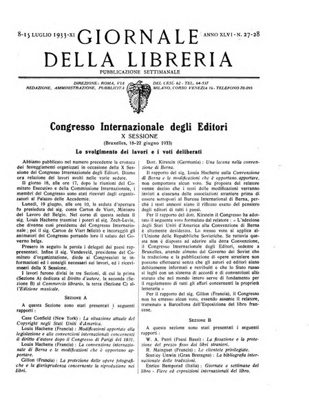 Giornale della libreria organo ufficiale della Associazione italiana editori