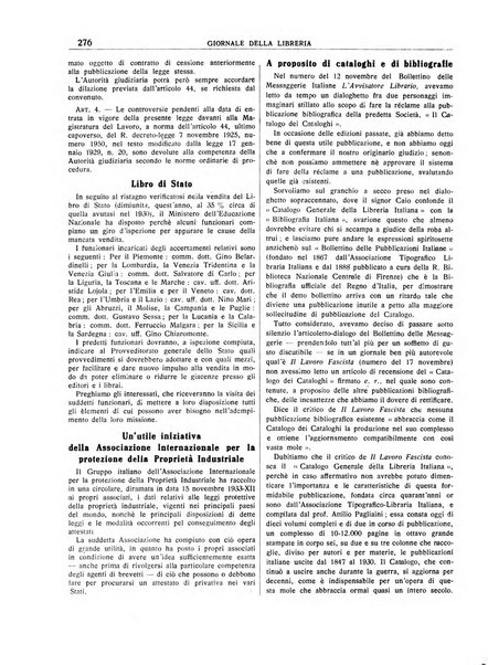 Giornale della libreria organo ufficiale della Associazione italiana editori