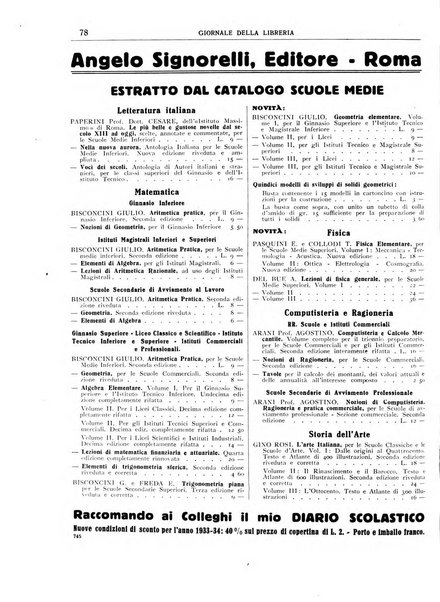 Giornale della libreria organo ufficiale della Associazione italiana editori