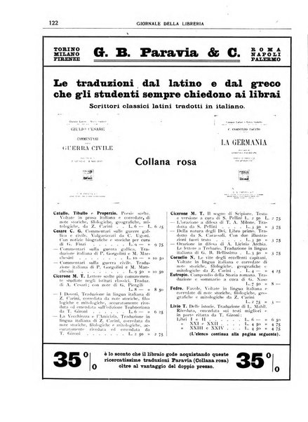 Giornale della libreria organo ufficiale della Associazione italiana editori