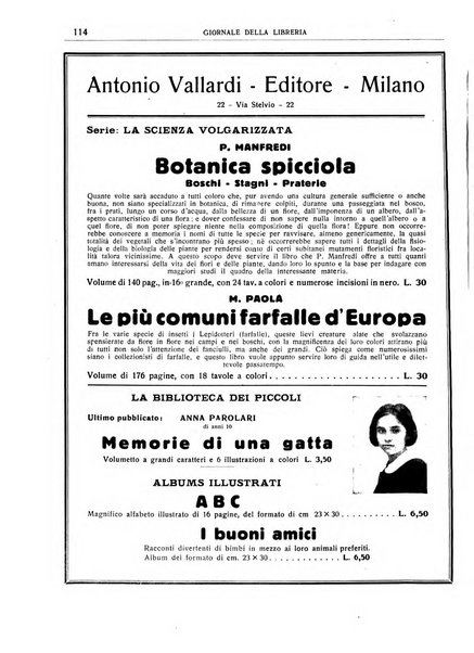 Giornale della libreria organo ufficiale della Associazione italiana editori