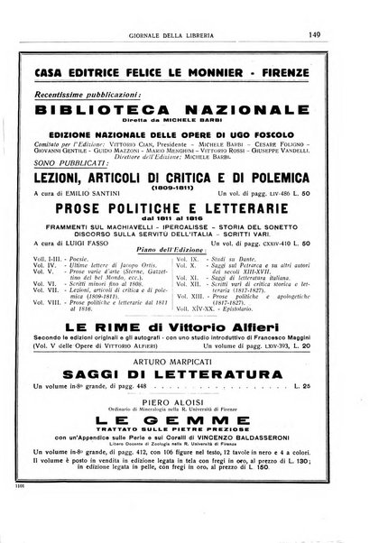 Giornale della libreria organo ufficiale della Associazione italiana editori