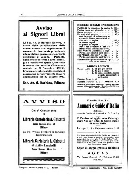 Giornale della libreria organo ufficiale della Associazione italiana editori