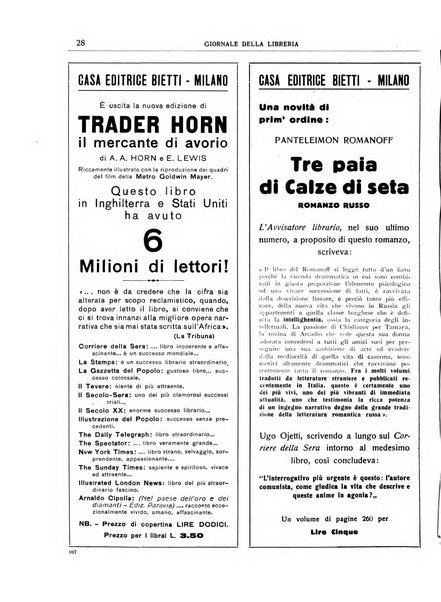 Giornale della libreria organo ufficiale della Associazione italiana editori