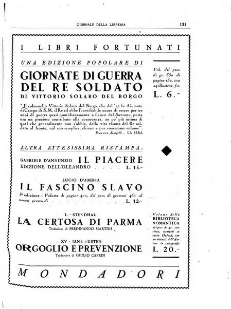 Giornale della libreria organo ufficiale della Associazione italiana editori