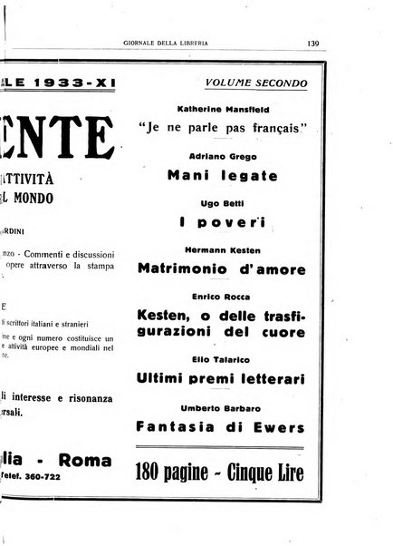 Giornale della libreria organo ufficiale della Associazione italiana editori