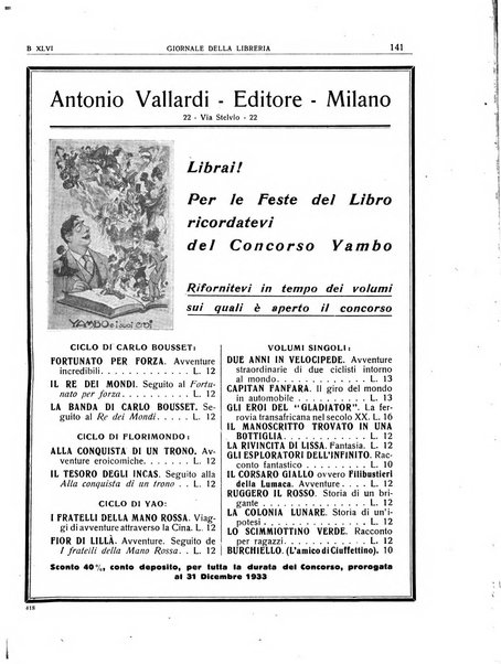 Giornale della libreria organo ufficiale della Associazione italiana editori