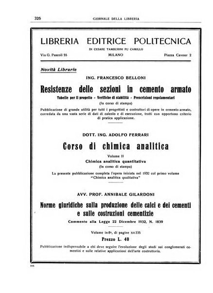 Giornale della libreria organo ufficiale della Associazione italiana editori