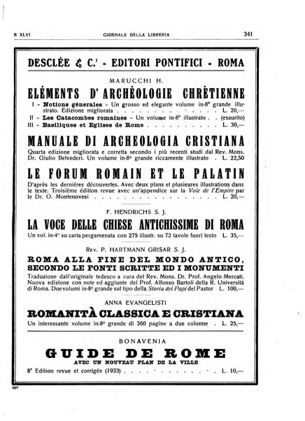 Giornale della libreria organo ufficiale della Associazione italiana editori