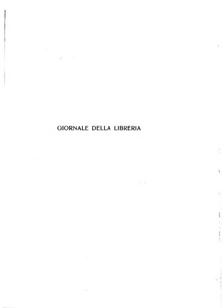 Giornale della libreria organo ufficiale della Associazione italiana editori