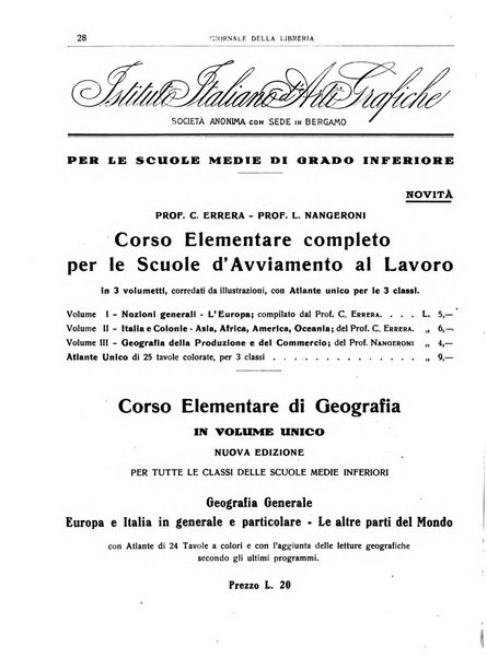 Giornale della libreria organo ufficiale della Associazione italiana editori