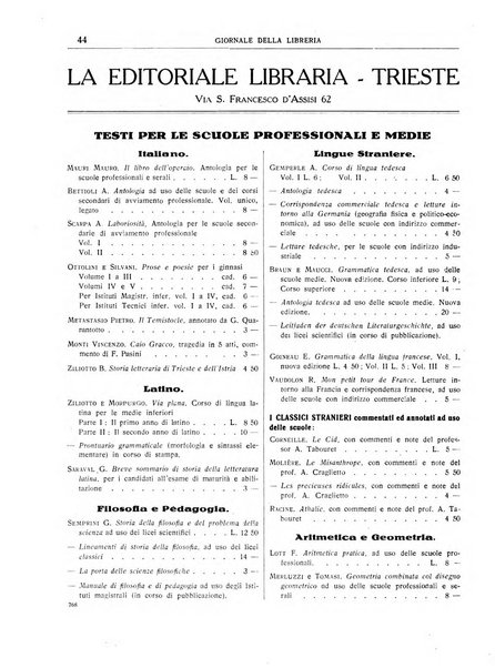 Giornale della libreria organo ufficiale della Associazione italiana editori