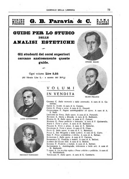 Giornale della libreria organo ufficiale della Associazione italiana editori